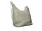 Beige knitted bag with one handle 3D rendering on white background no shadow