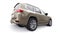 beige large family seven-seater premium SUV on a white isolated background. 3d illustration.