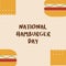 Beige Minimal National Hamburger Day Instagram Post