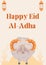 Beige Minimalist Happy Eid Al-Adha Flyer