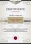 Beige official certificate