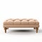 Beige Ottoman Dynasty: Tufted Ottoman In Realistic Style