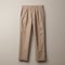 Beige Pant: Smooth And Polished Gorpcore Design With Tonal Sharpness