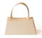Beige purse isolated