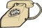 Beige Rotary Telephone