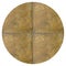 Beige round circle ceramic tile seamless, can be used indoors and outdoors