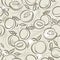 Beige Seamless Patterns  with apricot, plum and peach on grunge background. Ideal for printing onto fabric and paper or scrap
