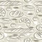 Beige seamless patterns with different breads, croissant, wheat. Ideal for printing onto fabric and paper or scrap booking