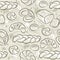 Beige seamless patterns with different breads, Easter bread, pretzel, bap and croissant. Ideal for printing onto fabric and paper
