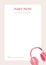 Beige Simple Cute Blank Paper Diary Memo