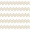 Beige simple horizontal Seamless repeat border pattern with random jagged color filled, empty squares and part of triangles,