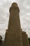 Beige stone mosque minaret in Baku