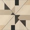 Beige Tile Painting With Symmetry And Industrial Angles