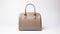 Beige Tote Bag With Gold Handles - Stylish And Versatile