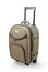 Beige travel suitcase