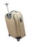 Beige travel suitcase