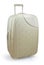 Beige travel suitcase