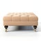 Beige Tufted Ottoman 3d Rendered Coffee Table In Tiffany Style