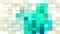 Beige and Turquoise Geometric Mosaic Square Background