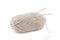 Beige wool yarn ball and spoke