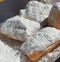 Beignets in powdered sugar