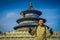 BEIJING, CHINA - 29 JANUARY, 2017: Temple of heaven, imperial complex with spectacular religious buildings located at
