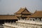 BEIJING, CHINA - DECEMBER 29, 2019. Wonderful terraces and marble stairs in the Forbidden City in Beijing, China