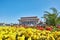 BEIJING, CHINA - MAY 19, 2015: People walk on Tiananmen Square