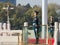 Beijing, China - Nov. 25, 2018. Chinese honor guards standing at Tiananmen Square. Handsome soldiers stand straight like flagpole