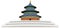 beijing china temple travel vector illustration transparent background