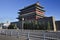 Beijing cityscape Qianmen gate tower