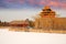 Beijing Forbidden City and snows