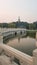 Beijing - A panoramic view on a small lake in Beihai Park, Beijing, China. There is a white Beihai Pagoda on the hill