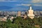 Beijing skyline,Beihai Park,