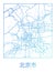 Beijing vector city street map