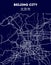 Beijing vector city street map