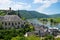 Beilstein town with Metternich Castle in Germany