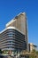 Beirut, Lebanon - Lebanese Civil War shell and bullet damage to Holiday Inn Hotel.