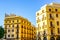 Beirut Yellow Colored Multi Level Buildings 01