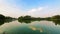Bela cena do lago do Parque do Ibirapuera em SÃ£o Paulo, Brasil, no final da tarde