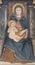 BELAGGIO, ITALY - MAY 10, 2015: The detail of medieval fresco of Madonna in church Chiesa di San Giacomo