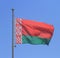 Belarus flag on blue sky