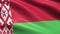 Belarus Looping Flag 4K, with waving fabric texture