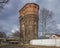 Belarus, Minsk: ancient stone water tower.