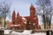 Belarus. Minsk. Church of Saints Simon and Helena during winter