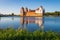 Belarus, Mir. Beautiful view of Mir Castle in late morning