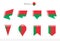 Belarus national flag collection, eight versions of Belarus vector flags