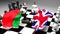 Belarus UK England crisis, clash, conflict and debate between those two countries that aims at a trade deal or dominance