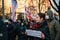 Belarusian people participate in the protest against the decree 3 in Minsk