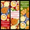 Belarussian cuisine food, dishes and meals banners